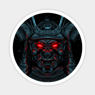 Samurai neon eyes Magnet